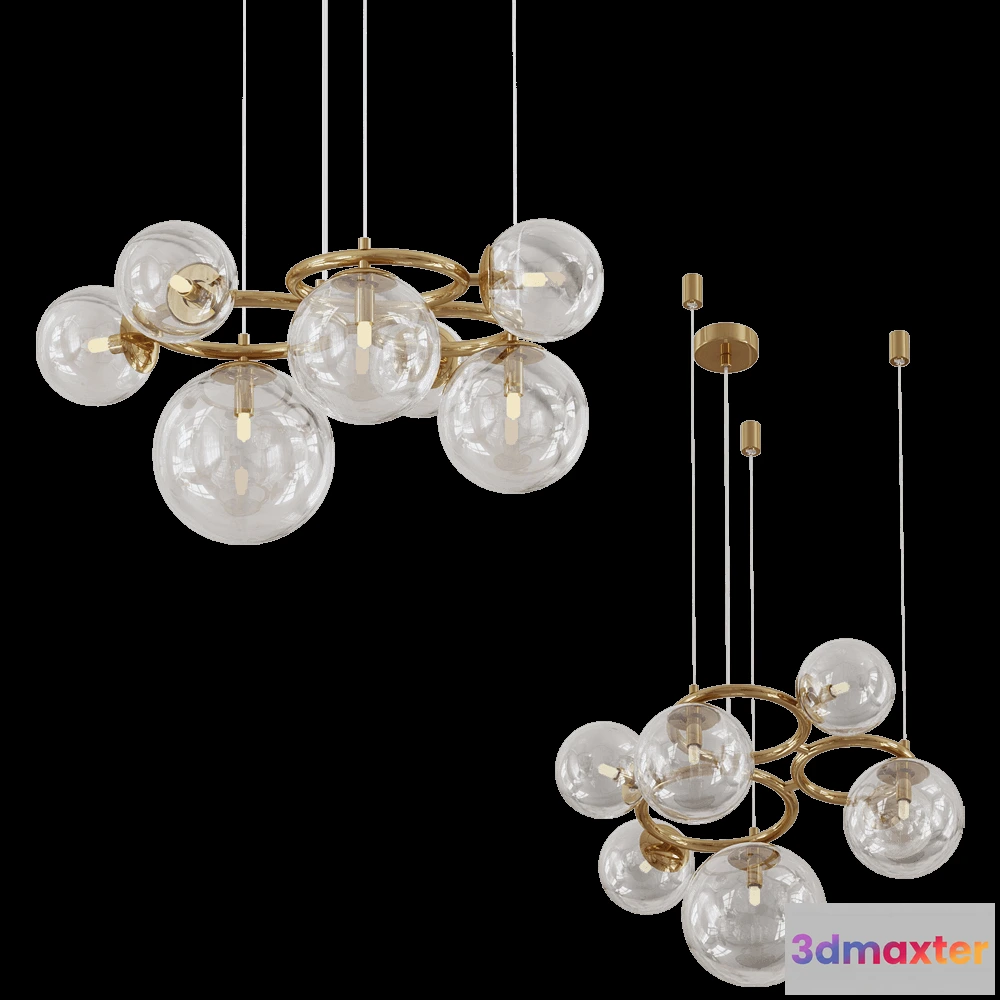 1651376 - Odeon Light - Chandelier Nuvola 42767 3D Max