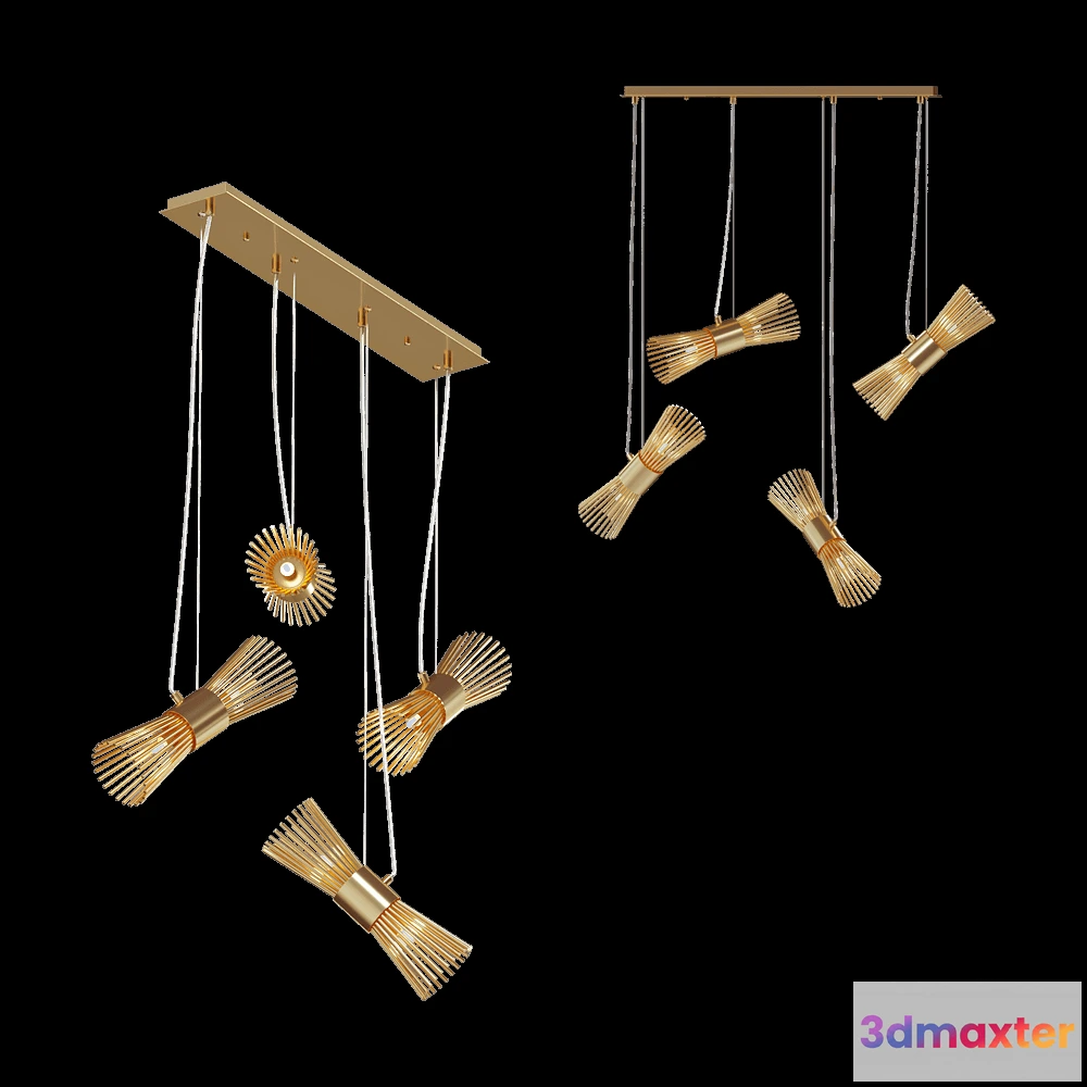 1651378 - Odeon Light - Chandelier Dorta 46388 3D Max