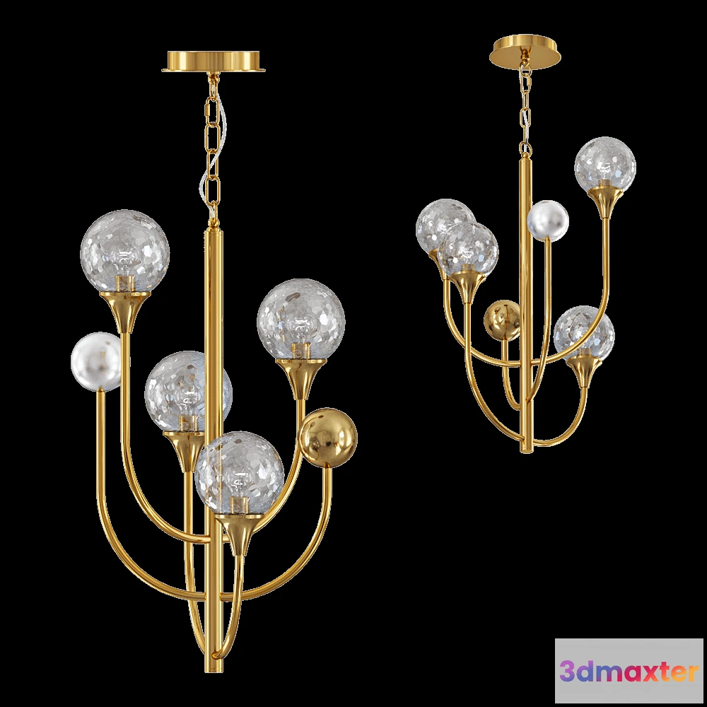 1651380 - Odeon Light - Chandelier Kelli 47854 3D Max