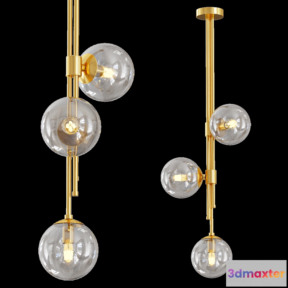 1651390 - Odeon Light - Pendant lamp Brazeri 47993 3D Max