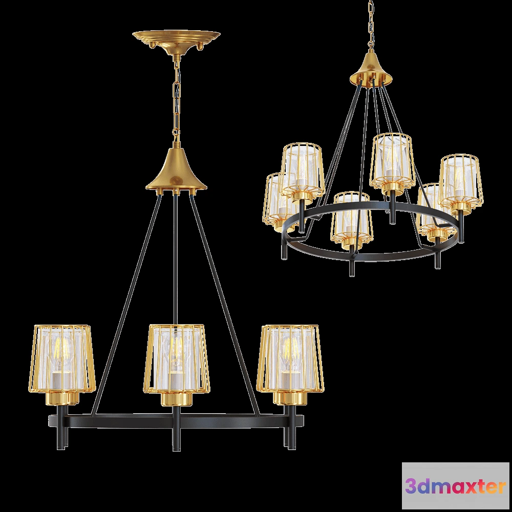 1651410 - Odeon Light - Chandelier Dogana 46566 3D Max