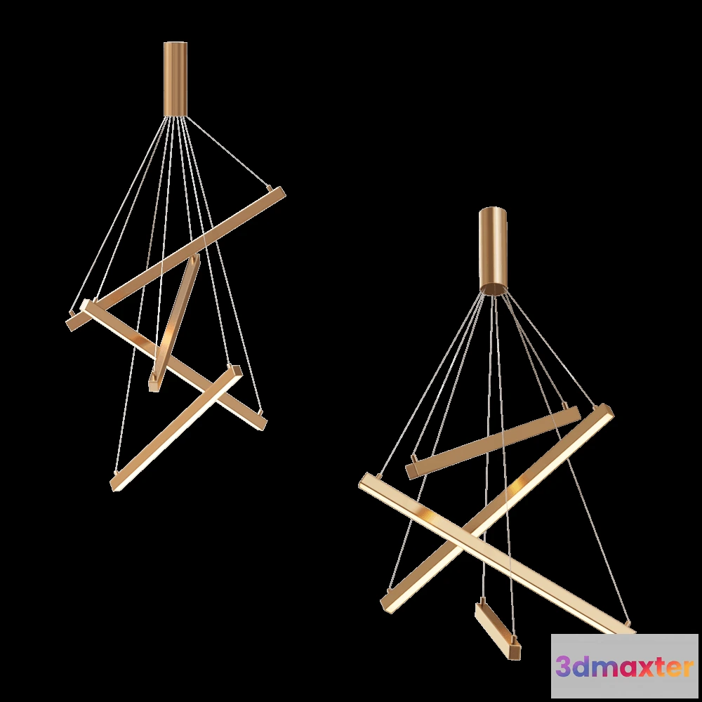 1651420 - Odeon Light - Pendant lamp Cometa 386048L 3D Max