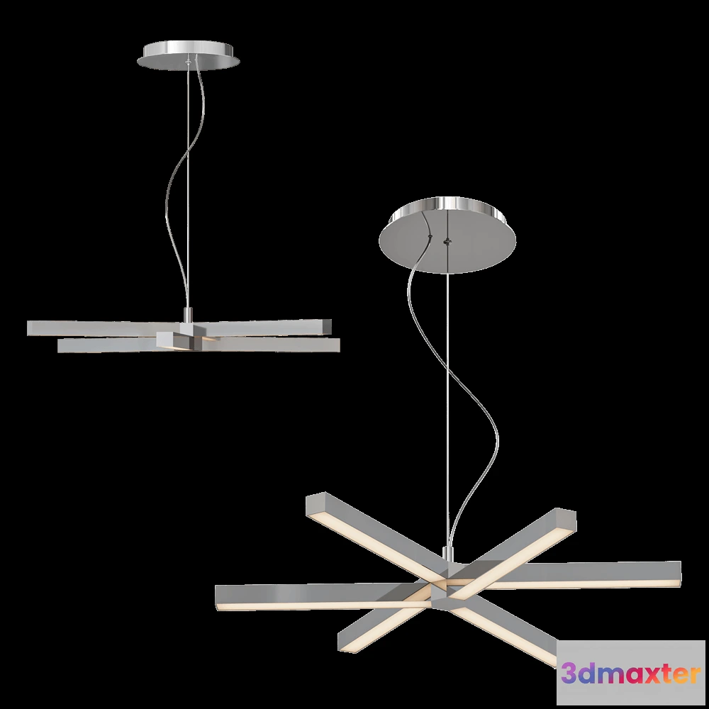 1651424 - Odeon Light - Chandelier Veira 401749L 3D Max