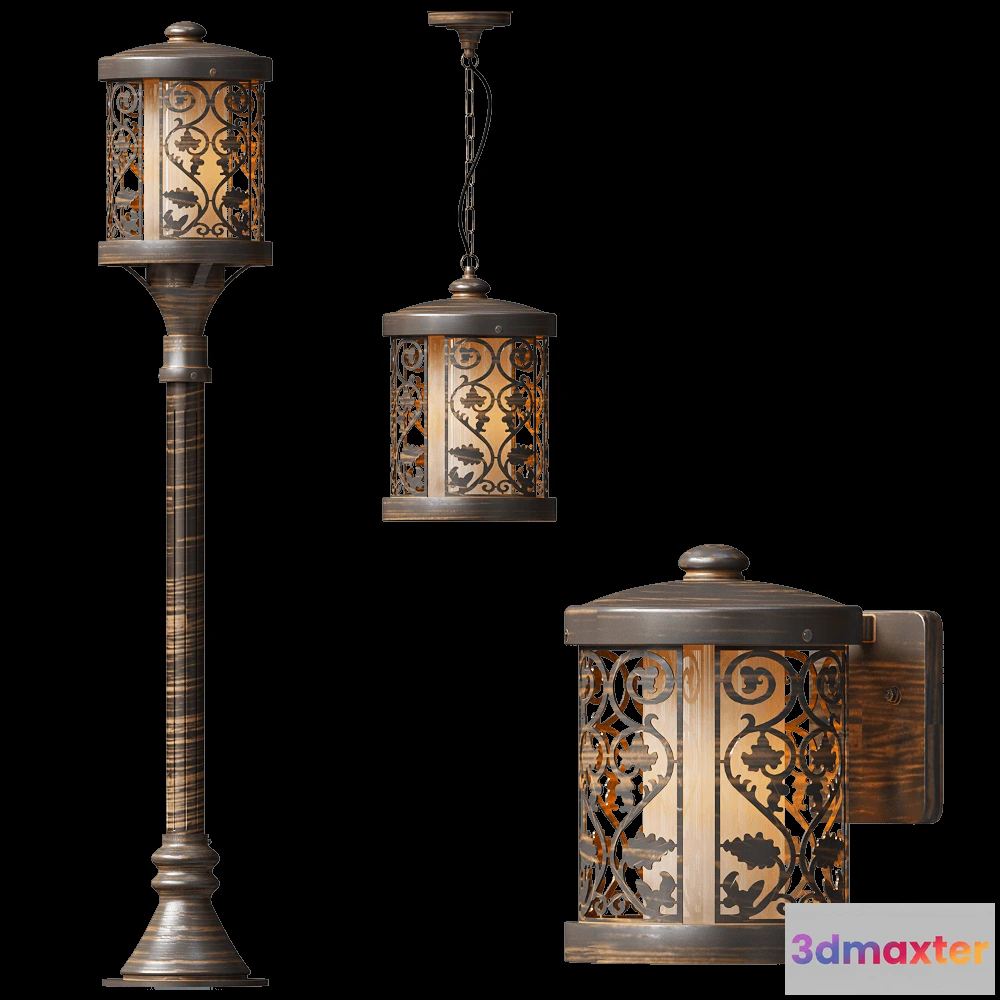 1651442 - Odeon Light - Outdoor lamps Kordi 22861 3D Max