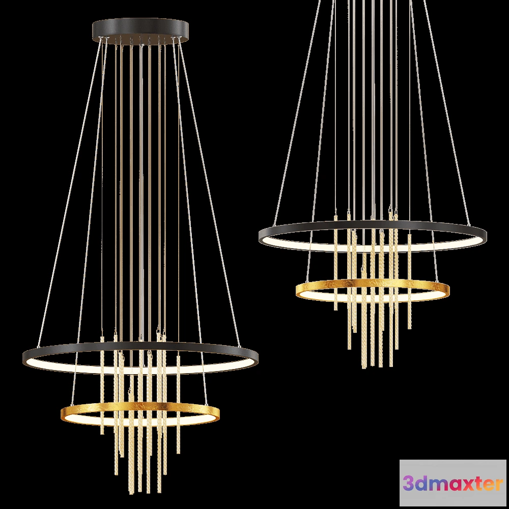 1651450 - Odeon Light - Pendant lamp Monica 390163L 3D Max