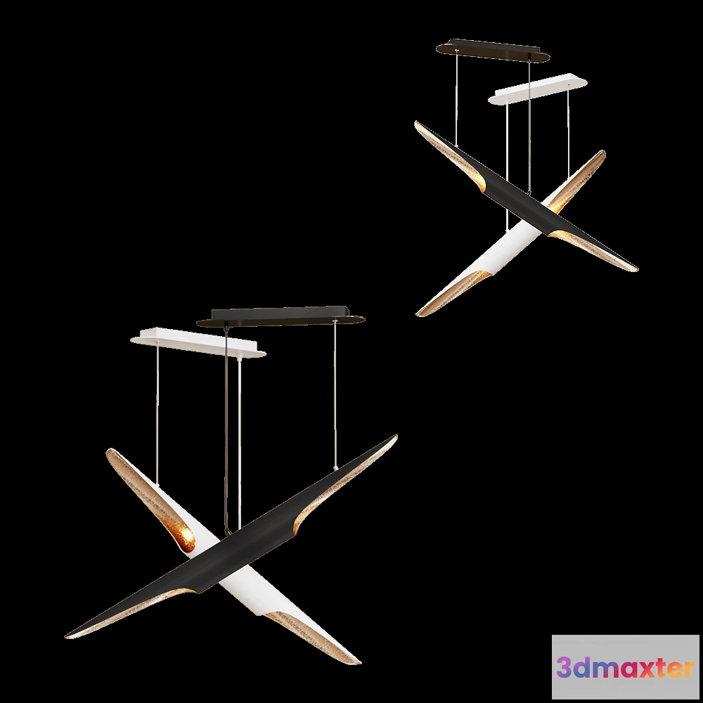 1651476 - Odeon Light - Pendant lamp Whitney 381650G 3D Max