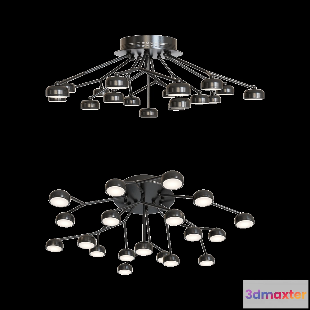 1651496 - Odeon Light - Chandelier Stardust 386580CL 3D Max