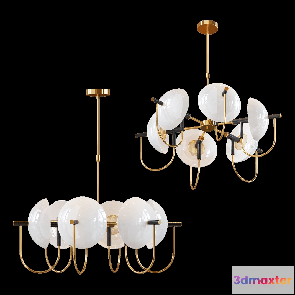 1651498 - Odeon Light - Chandelier Granta 46746 3D Max