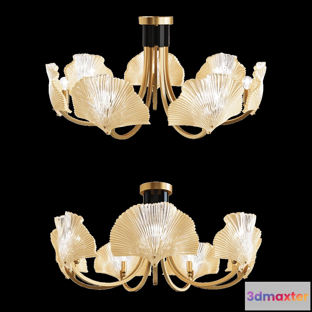 1651516 - Odeon Light - Chandelier Ventaglio 48707 3D Max