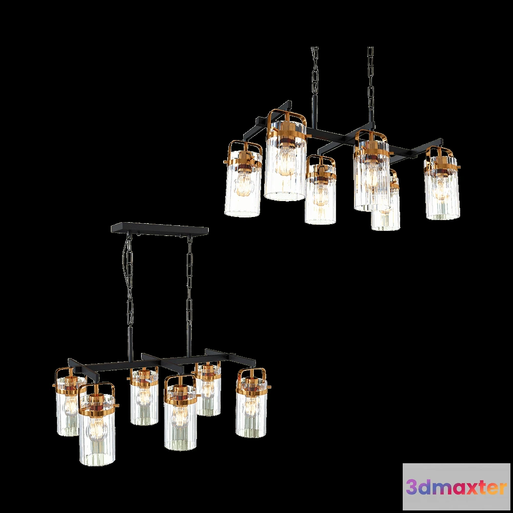 1651568 - Odeon Light - Pendant chandelier Kovis 46536 3D Max