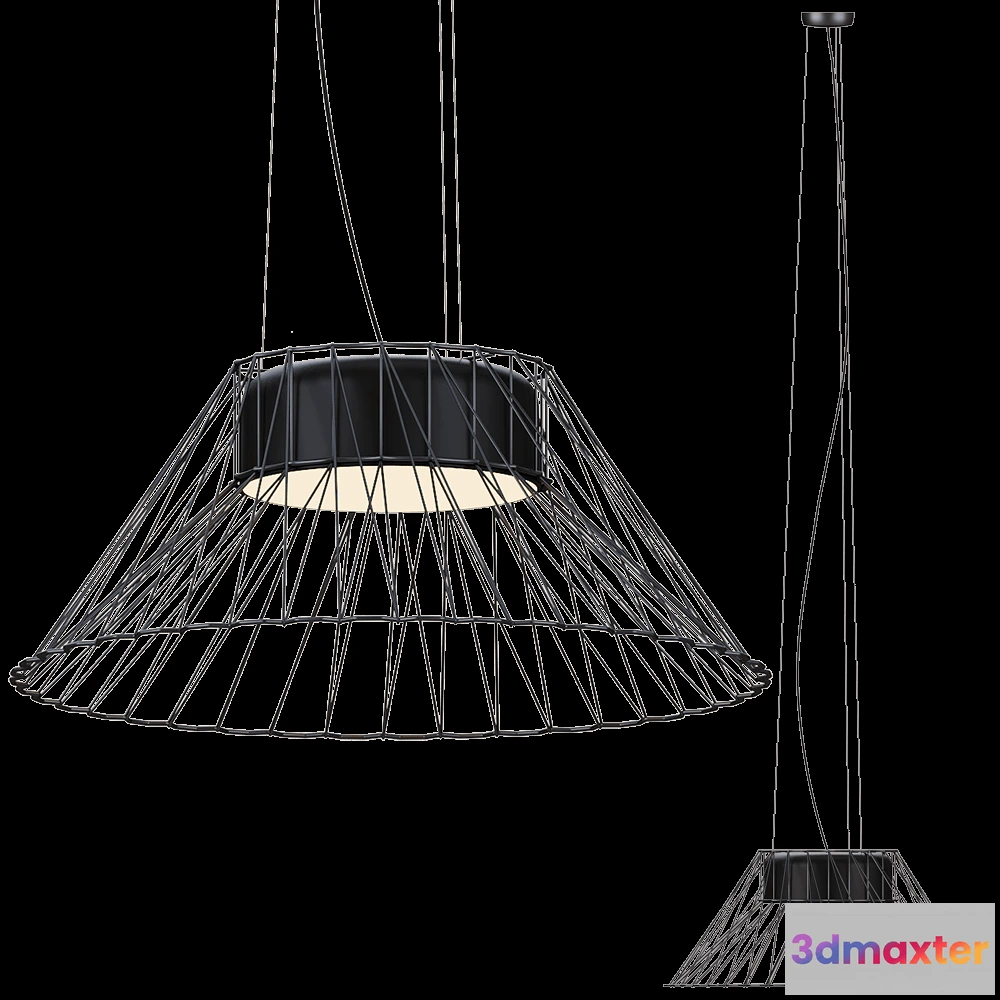 1651600 - Ole lighting - Pendant lamp BIMBA E27 1 3D Max