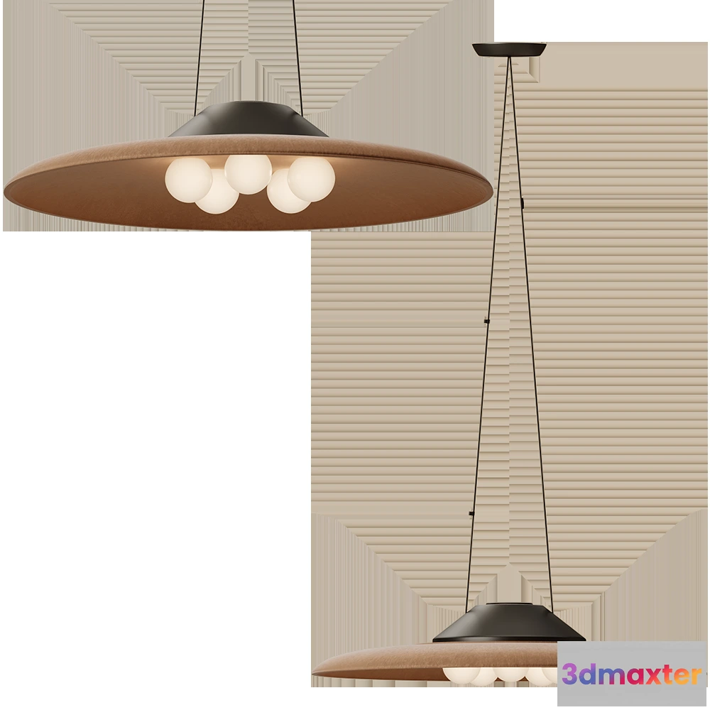 1651642 - Ole lighting - Pendant lamp with SONORA with spheres 3D Max