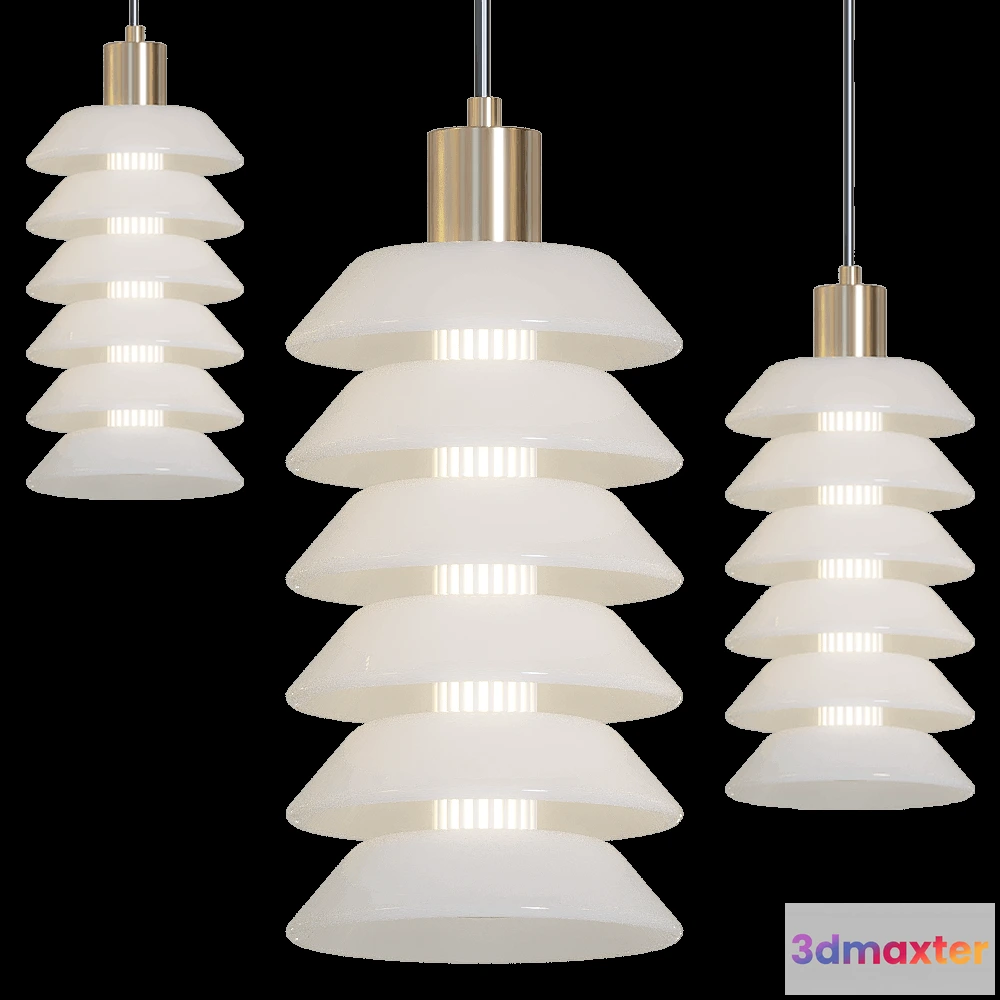 1651722 - Paolo Castelli - Ceiling lamp Terminal Suspension 3D Max