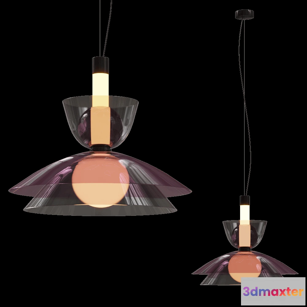 1651802 - PENTA - Pendant lamp Gems Short 1 D60 A 3D Max
