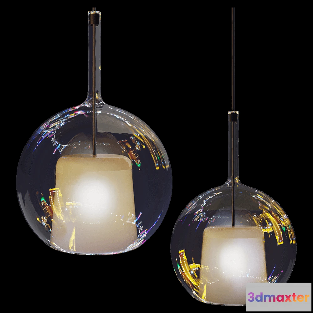1651826 - PENTA - Pendant lamp GLO MAXI 3D Max