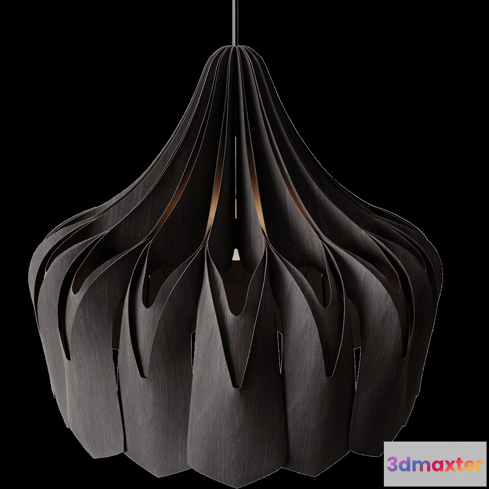 1651892 - Pilke  - Pendant lamp Black Pioni L 3D Max