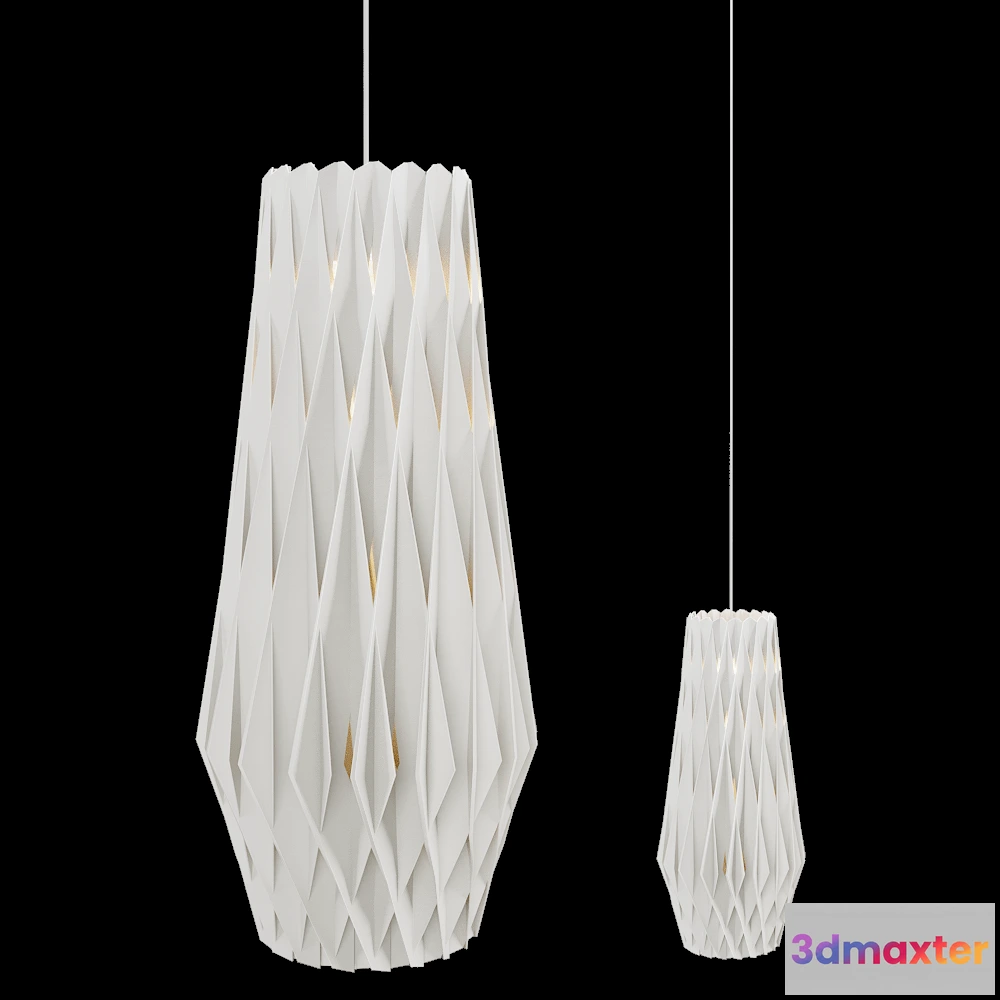 1651900 - Pilke  - Pendant lamp Signature 3070 white 3D Max