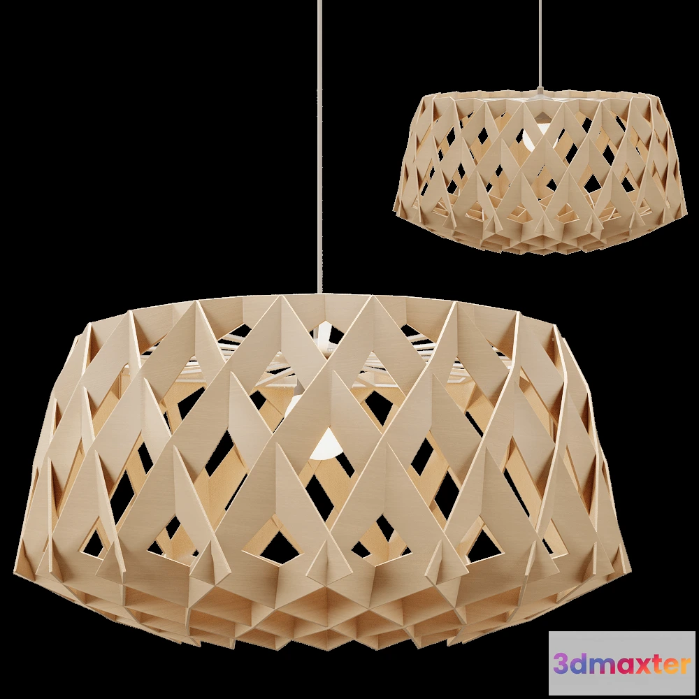 1651902 - Pilke  - Pendant lamp signature 60 birch 3D Max