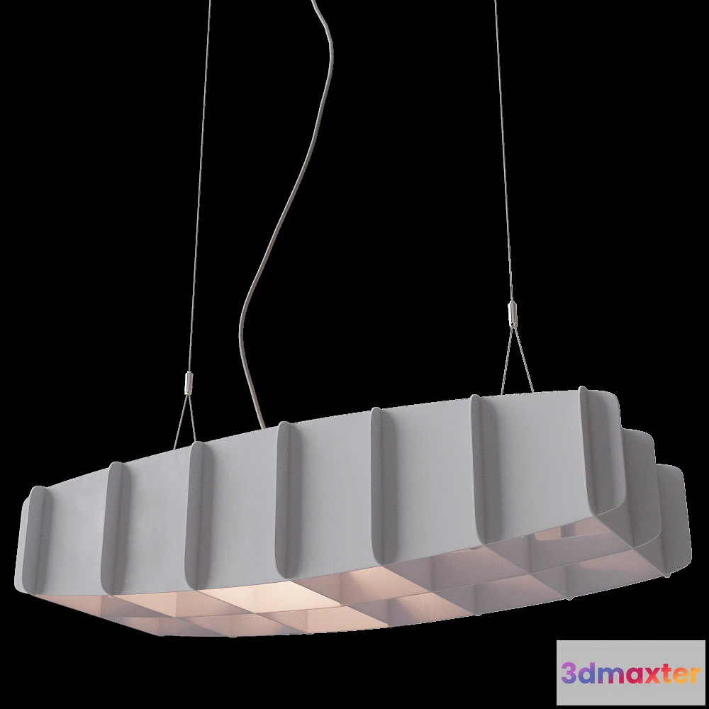 1651908 - Pilke  - Pendant lamp Ristikko 95 white 3D Max