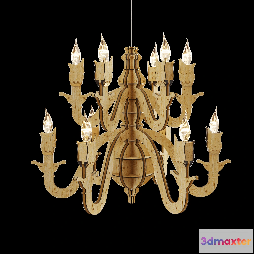 1652092 - Savlukov Mebel - Pendant lamp Electic 6+6 3D Max