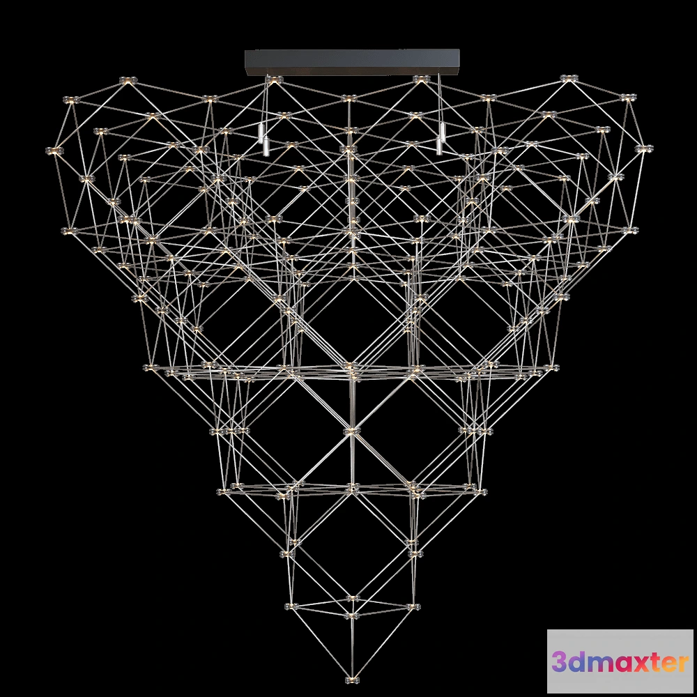 1652160 - SPATIAL - Chandelier Pyramid 3D Max
