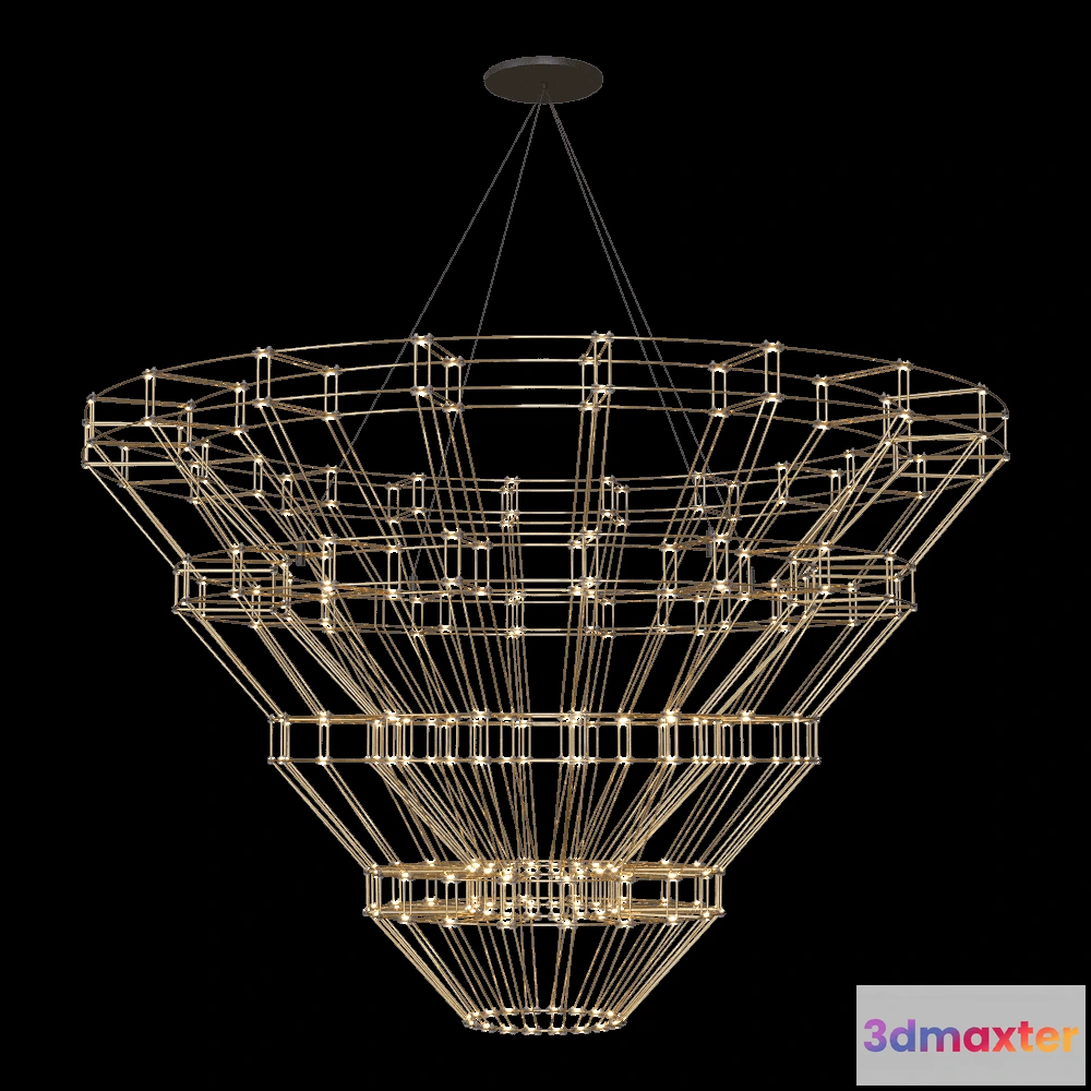 1652182 - SPATIAL - Chandelier STORM 3D Max