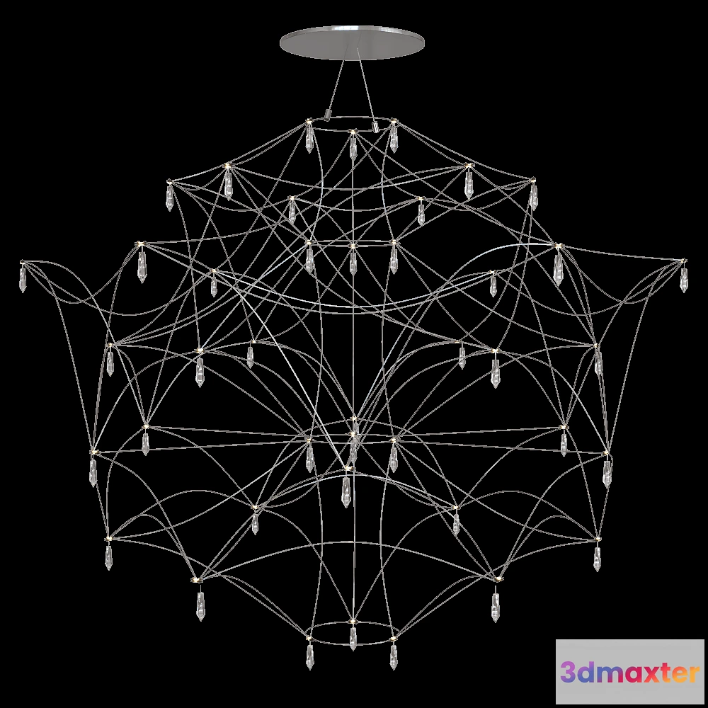 1652186 - SPATIAL - Chandelier WISTERIA 3D Max