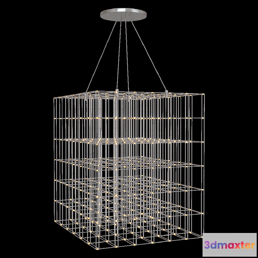 1652190 - SPATIAL - Chandelier Cube 3D Max