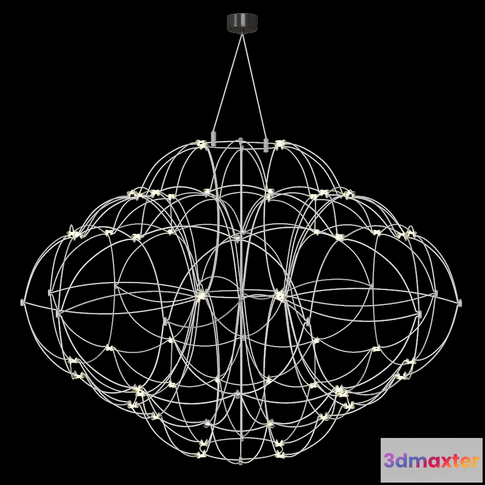 1652200 - SPATIAL - Chandelier ORBIT 3D Max