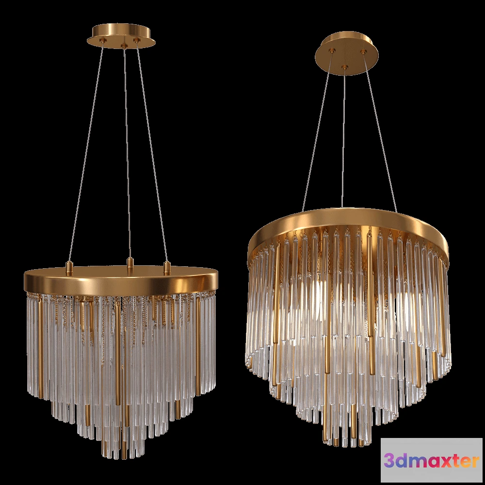 1652240 - Stilfort - Chandelier 2147-05-06p Style rain 3D Max