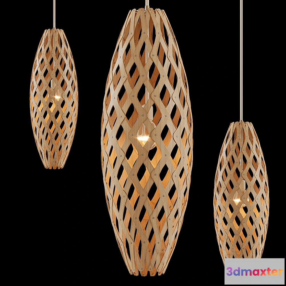 1652544 - Stylux - Pendant lamp Hinaki 3D Max
