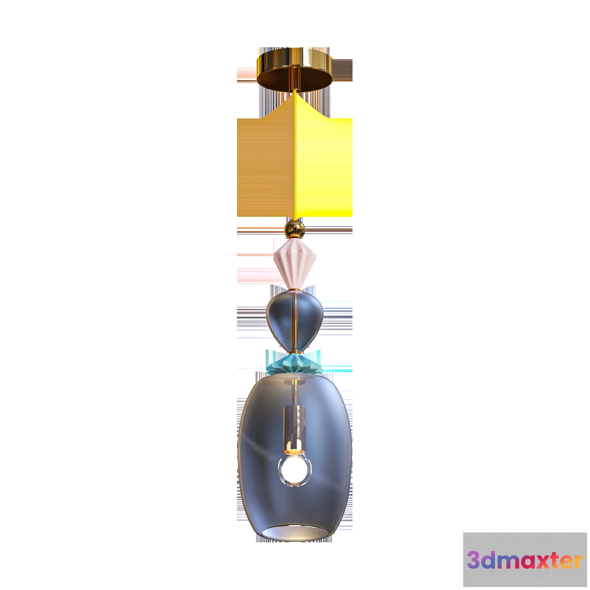 1652566 - Svetilnikoff - Pendant lamp Odeon 4855  - 1B 3D Max