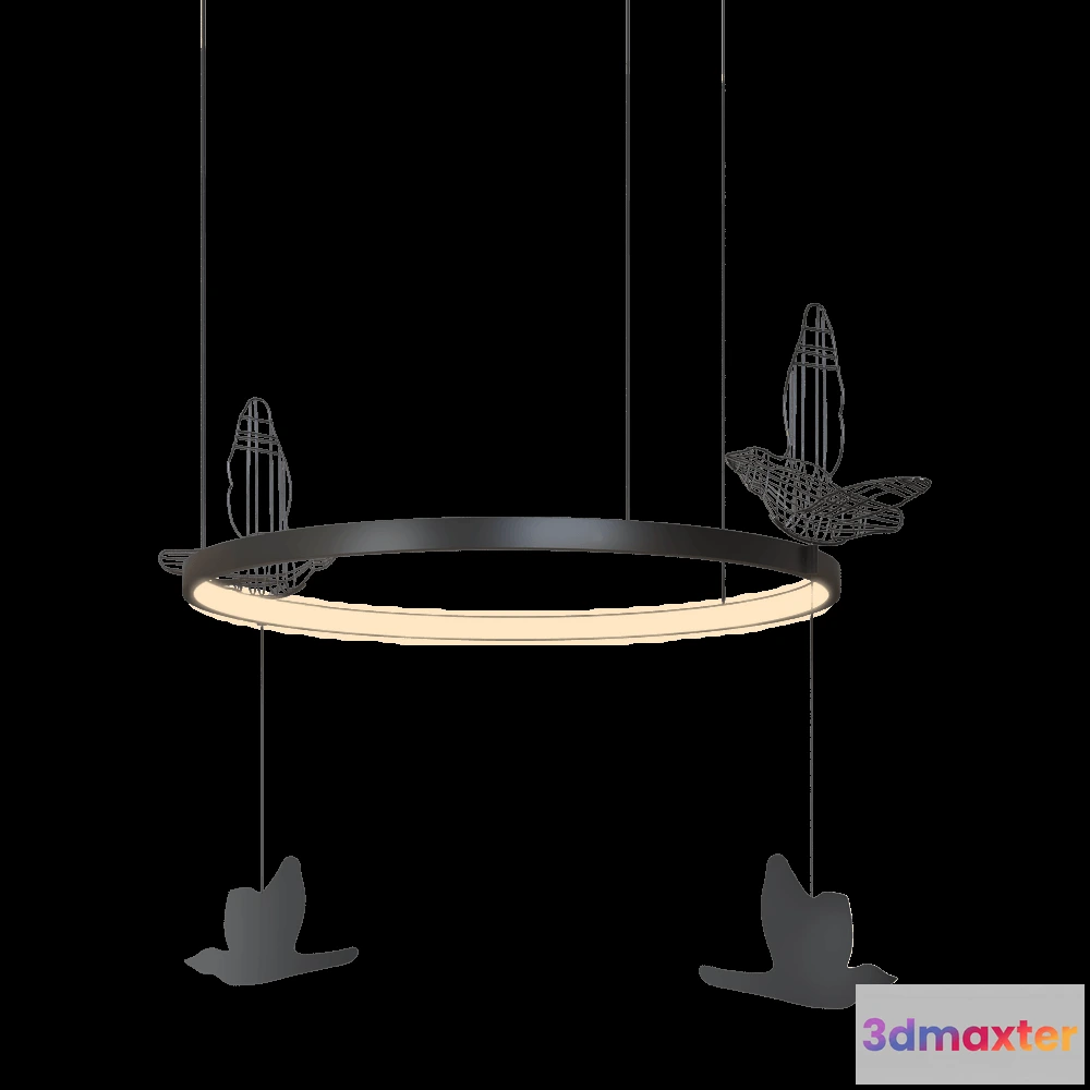 1652638 - SVITANOK - Pendant lamp Flight shadows round 3D Max