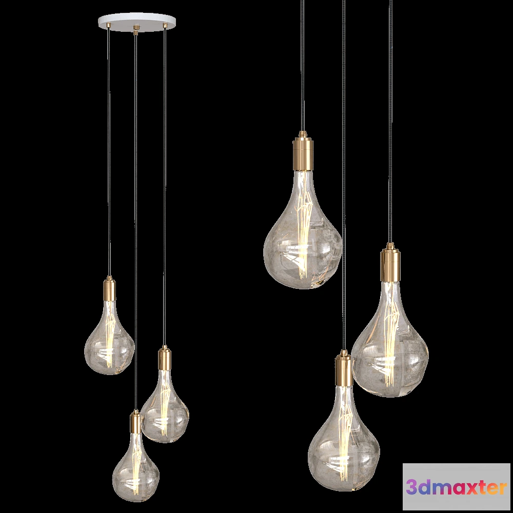 1652652 - Tala - Pendant lamp Triple Voronoi III 3D Max