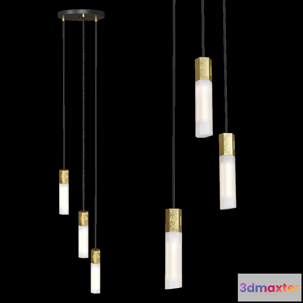1652662 - Tala - Pendant lamp Basalt Triple 3D Max