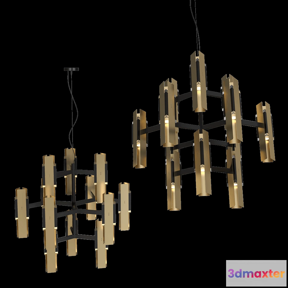 1652760 - TOOY  - Ceiling lamp Excalibur 559.12 3D Max