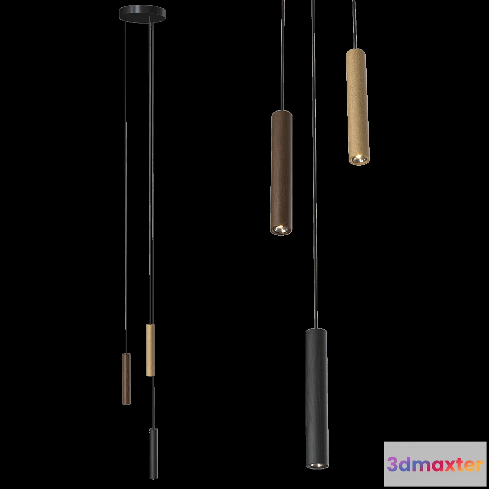 1652878 - UMAGE - Pendant lamp Chimes Cluster 3 3D Max