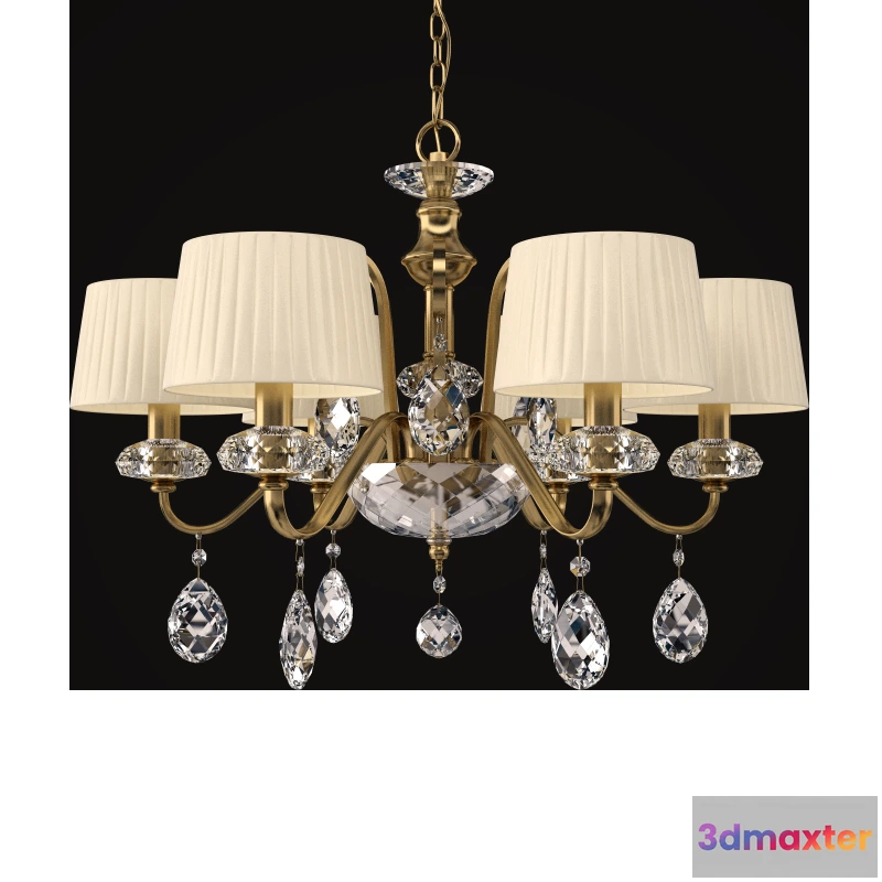 1653144 - lighting - Pendant chandelier Newport 1706C 3D Max