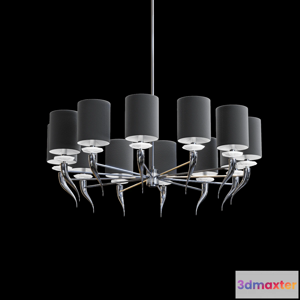 1653190 - lighting - Chandelier Loving Arms H6 3D Max