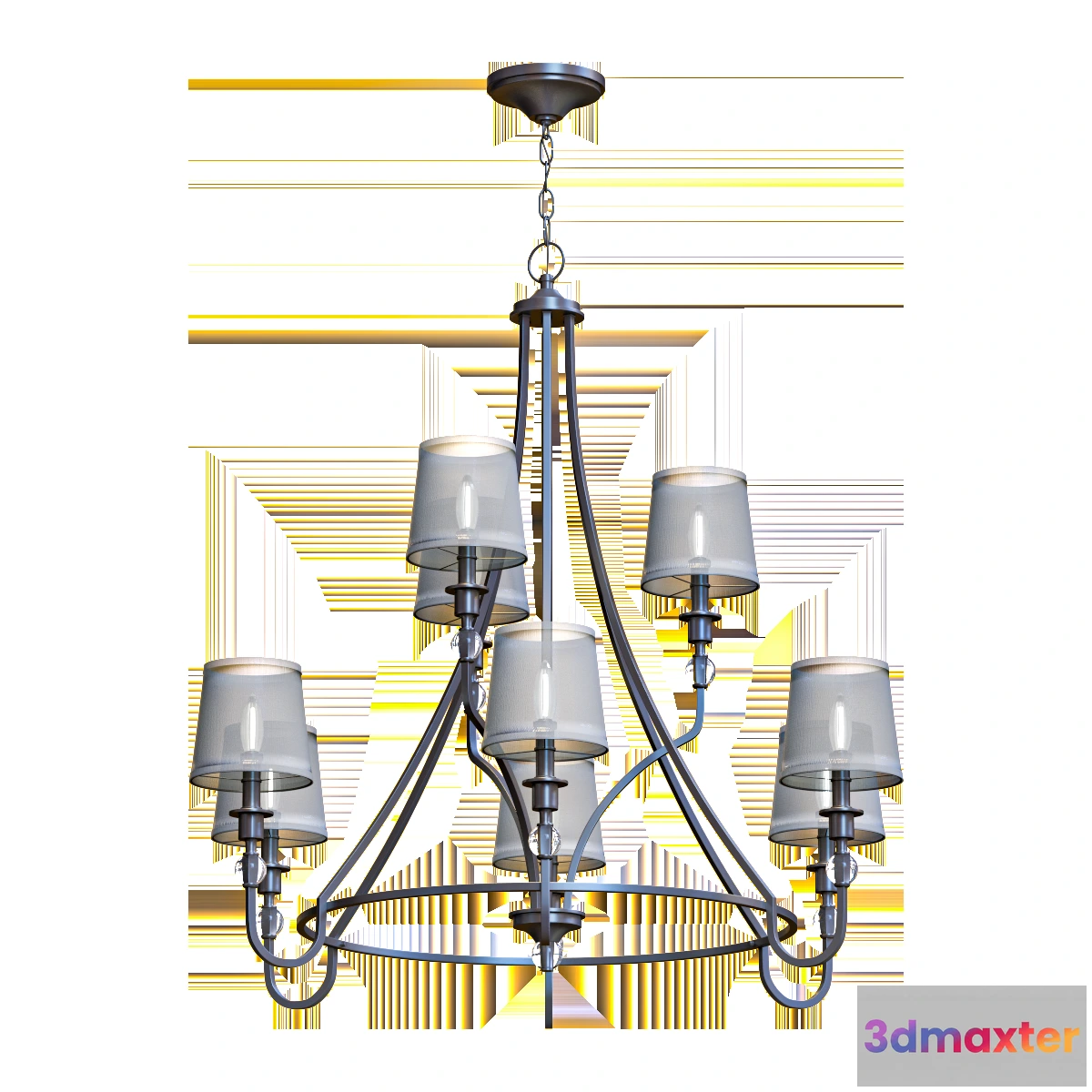 1653206 - lighting - Chandelier Hinkley Morgan 3D Max