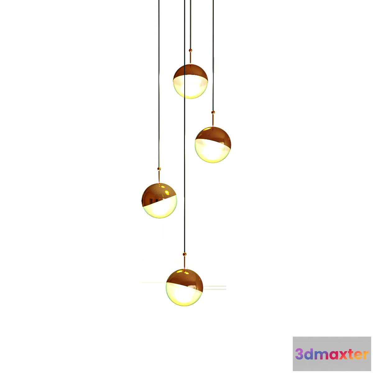 1653216 - lighting - Pendant round lamps 3D Max