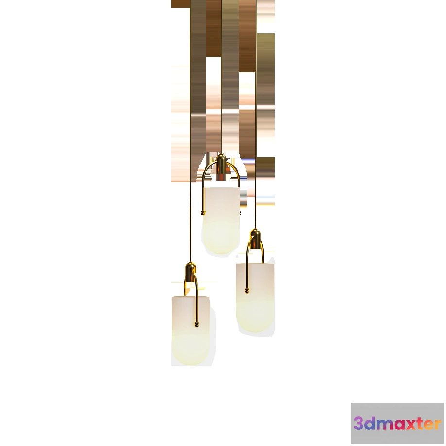 1653222 - lighting - Clear glass hanging light 3D Max