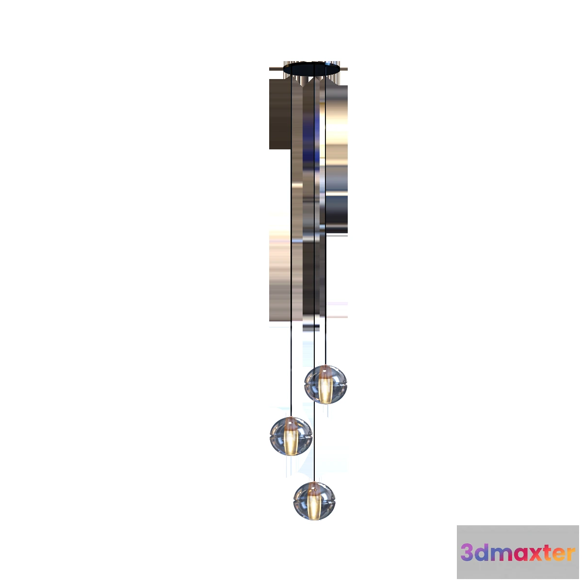 1653236 - lighting - Pendant lamp Kundalini DEW 5 Round 3D Max