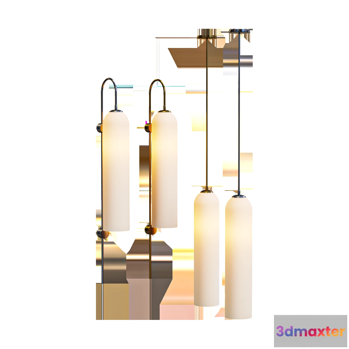 1653262 - lighting - Pendant set Articolo lighting 3D Max