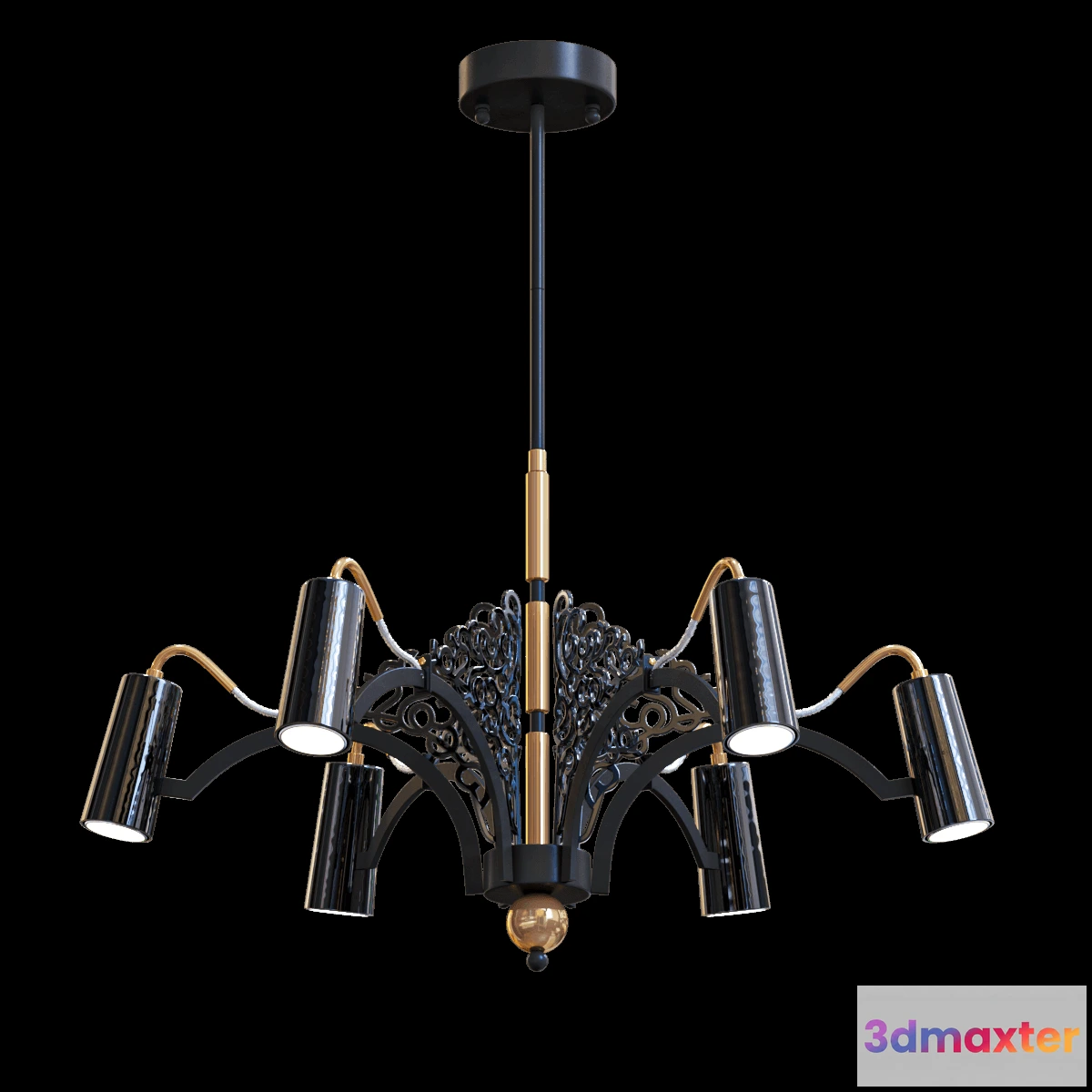 1653328 - lighting - Pendant chandelier Fabia 3D Max