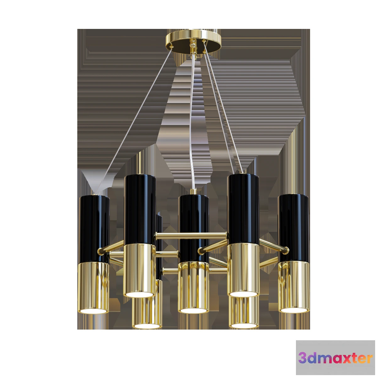 1653344 - lighting - Pendant chandelier Ultra 1600-13P 3D Max