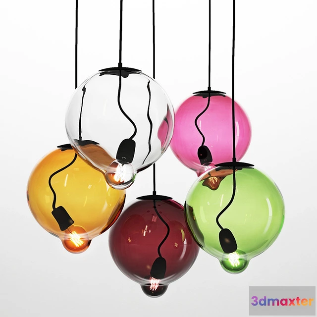 1653346 - lighting - Cappelinl - Meltdown chandelier 5 3D Max