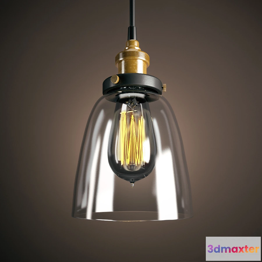 1653364 - lighting - Edison ceiling lamp 010 3D Max