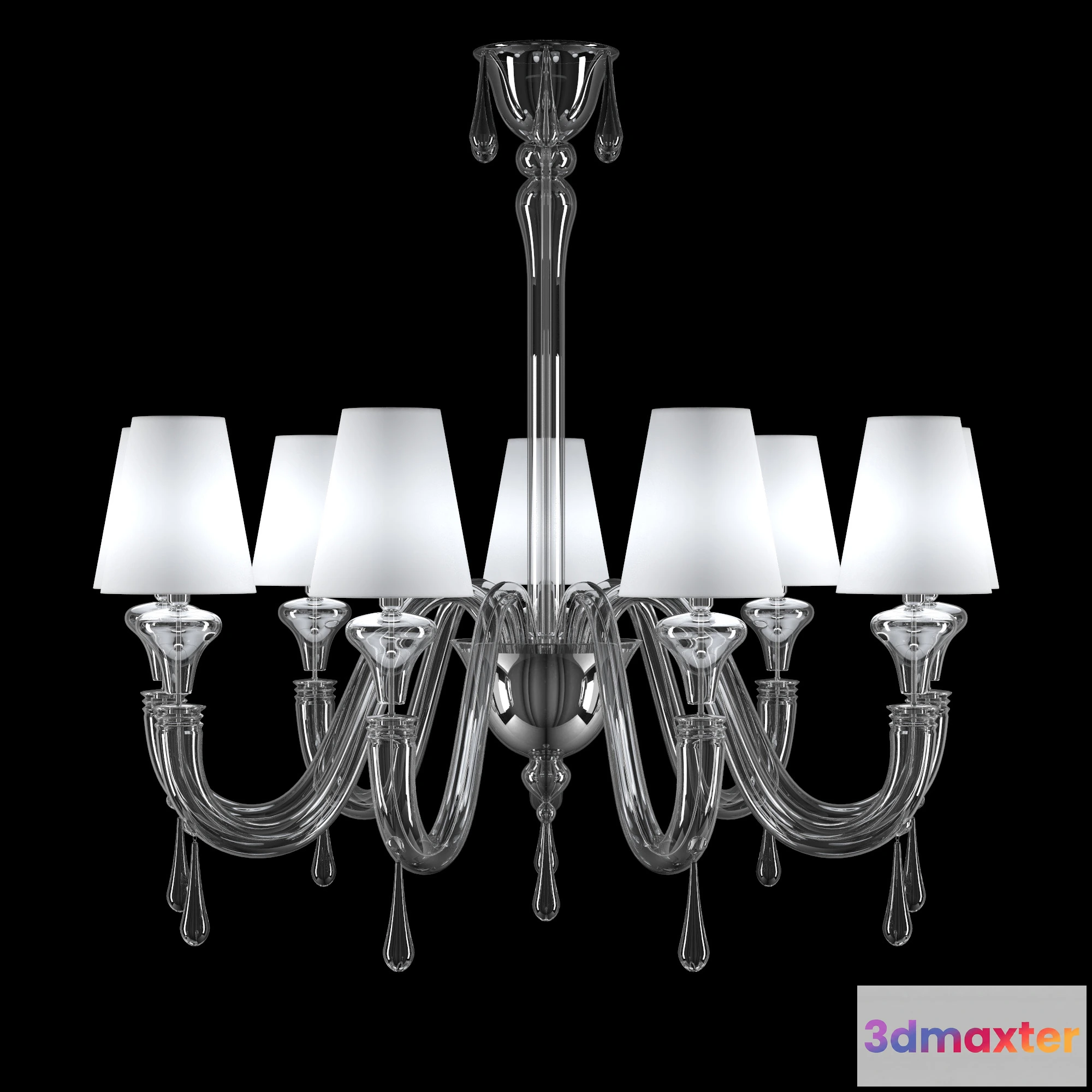 1653412 - lighting - Chandelier Barovier 02 3D Max