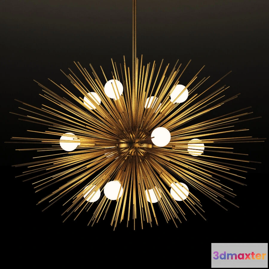 1653482 - lighting - Zanadoo small chandelier 2 3D Max